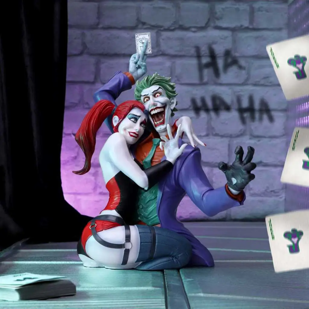 Figurine DC Comics the joker harley quinn bust